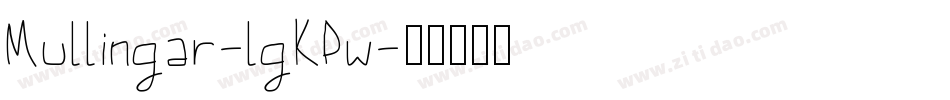Mullingar-lgKPw字体转换