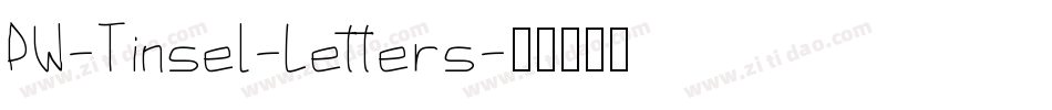 PW-Tinsel-Letters字体转换