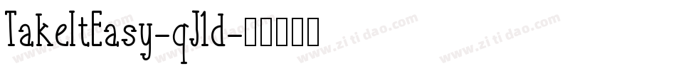 TakeItEasy-qJ1d字体转换