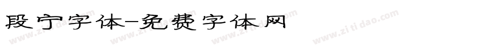 段宁字体字体转换