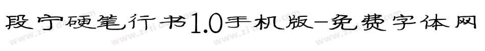 段宁硬笔行书1.0手机版字体转换