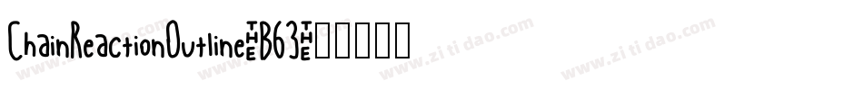 ChainReactionOutline-B63字体转换