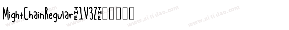 MightChainRegular-1V3Z字体转换