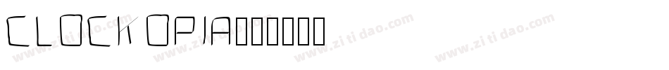 Clockopia字体转换