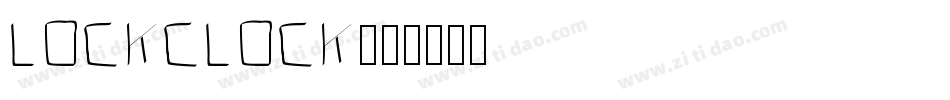 LockClock字体转换
