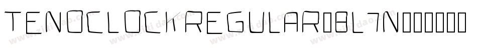 TenOClockRegular-8L7n字体转换