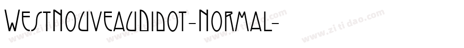 WestNouveauDidot-Normal字体转换