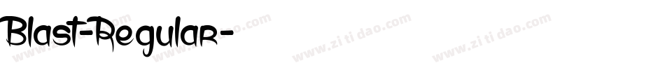 Blast-Regular字体转换