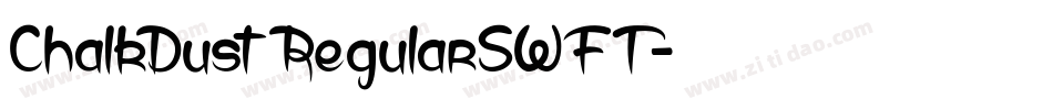 ChalkDustRegularSWFT字体转换