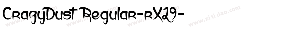 CrazyDustRegular-rXL9字体转换