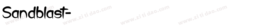 Sandblast字体转换