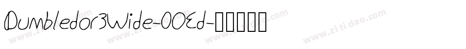 Dumbledor3Wide-0OEd字体转换
