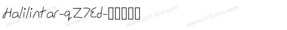 Halilintar-qZ7Ed字体转换