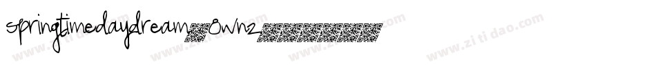 SpringtimeDaydream-8Wn2字体转换