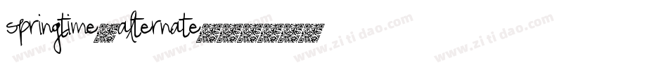 Springtime_Alternate字体转换
