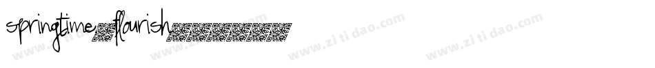 Springtime_Flourish字体转换