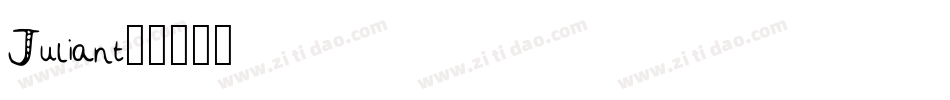 Juliant字体转换