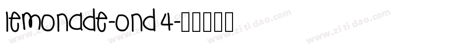 Lemonade-Ond4字体转换