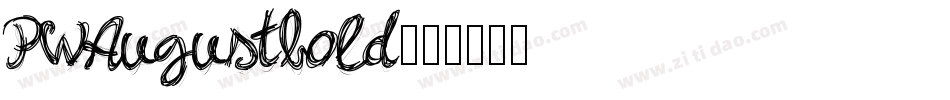 PWAugustbold字体转换
