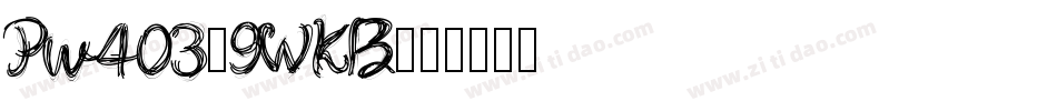 Pw403-9WKB字体转换