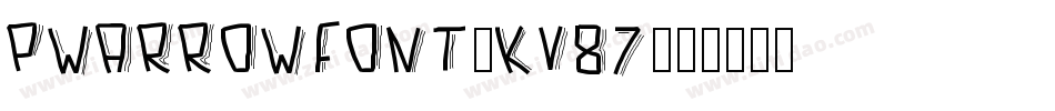 PwArrowFont-Kv87字体转换