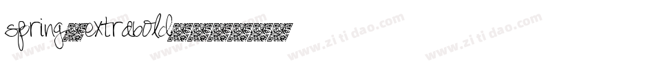 Spring-Extrabold字体转换