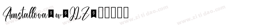 Amstallova-w1JLZ字体转换