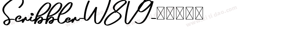 Scribbler-W8V9字体转换