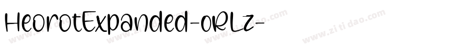 HeorotExpanded-0RLz字体转换