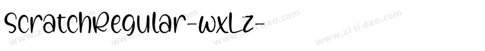 ScratchRegular-wxLz字体转换