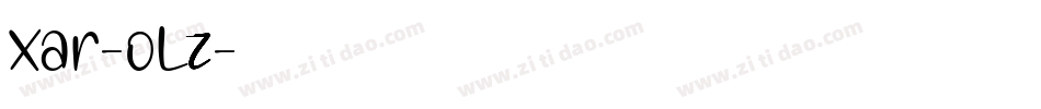 Xar-oLz字体转换