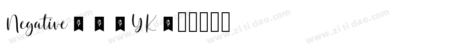Negative-26YK字体转换 Negative-26YK字体转换