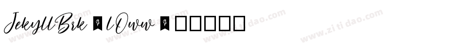 JekyllBrk-lOww字体转换