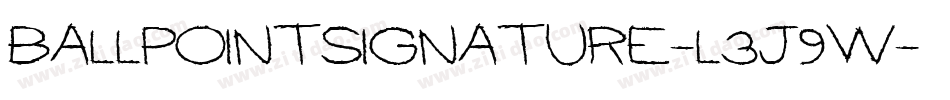 BallpointSignature-L3J9W字体转换
