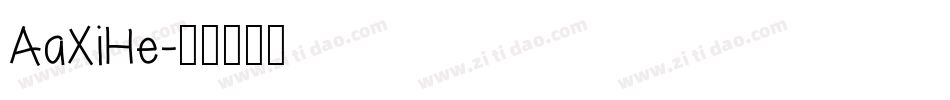 AaXiHe字体转换