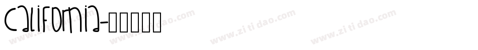 California字体转换