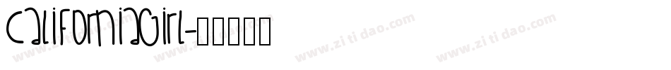 CaliforniaGirl字体转换