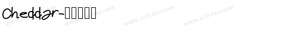Cheddar字体转换