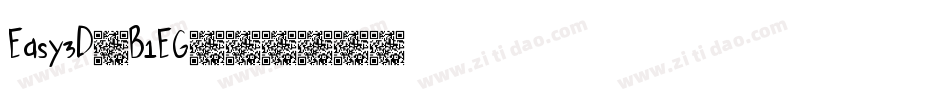 Easy3D-B1EG字体转换