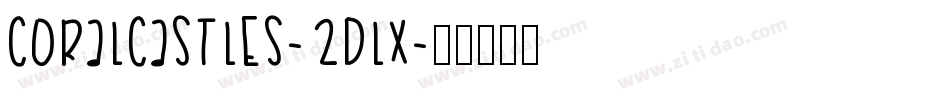 Coralcastles-2dlX字体转换