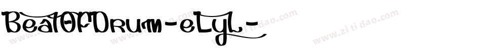 BeatOfDrum-eLyl字体转换