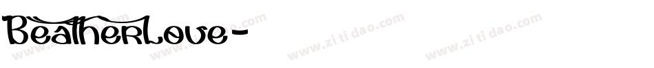 Beatherlove字体转换