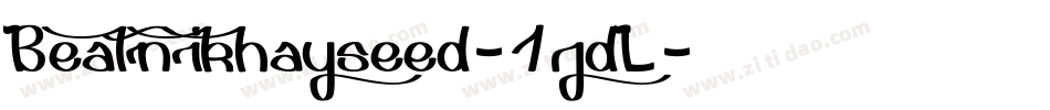 Beatnikhayseed-1jdL字体转换