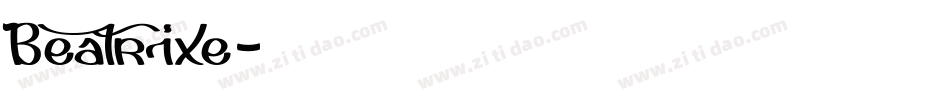 Beatrixe字体转换