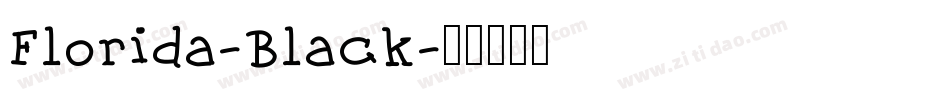 Florida-Black字体转换