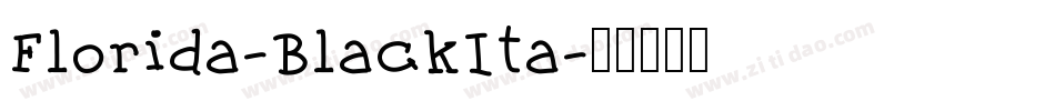 Florida-BlackIta字体转换