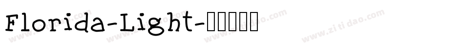 Florida-Light字体转换
