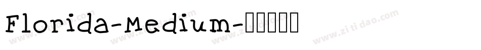 Florida-Medium字体转换