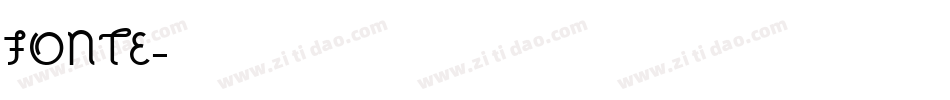 FONTE字体转换