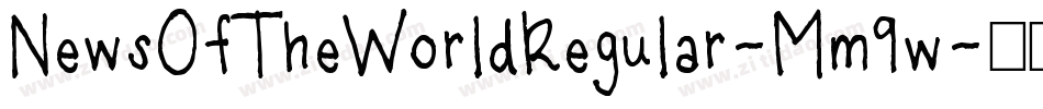 NewsOfTheWorldRegular-Mm9w字体转换